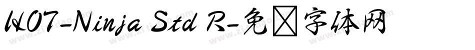 HOT-Ninja Std R字体转换